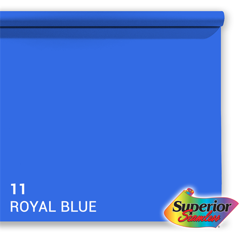 Vorgesetzter Hintergrundpapier 11 Royal Blue Chroma Key 1,35 x 11m