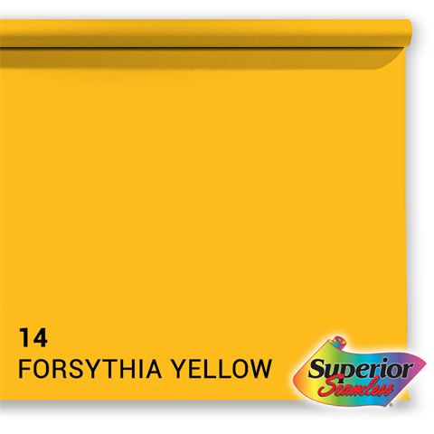 Superior Hintergrundpapier 14 Forsythia gelb 1,35 x 11 m