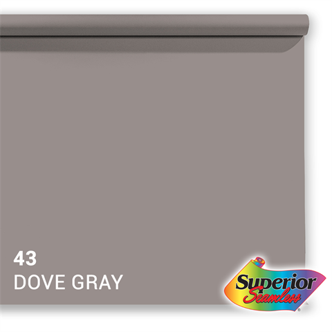 Überlegener Hintergrundpapier 43 Dove Grey 1,35 x 11m