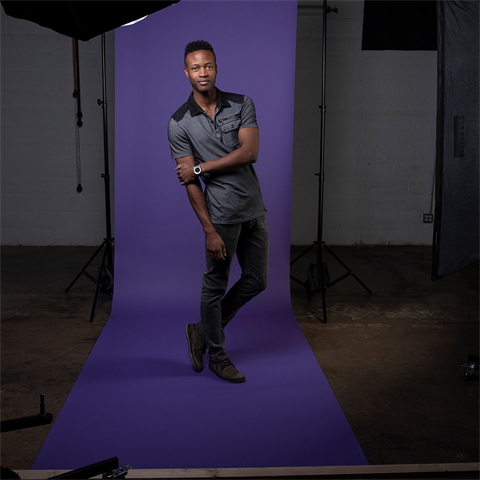 Vorgesetzter Hintergrundpapier 68 Tiefes lila 1,35 x 11 m