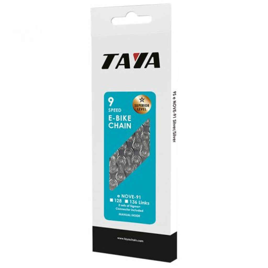 Taya chain nove-91 1/2x5/64x136 e-bike, 9 speed, silver