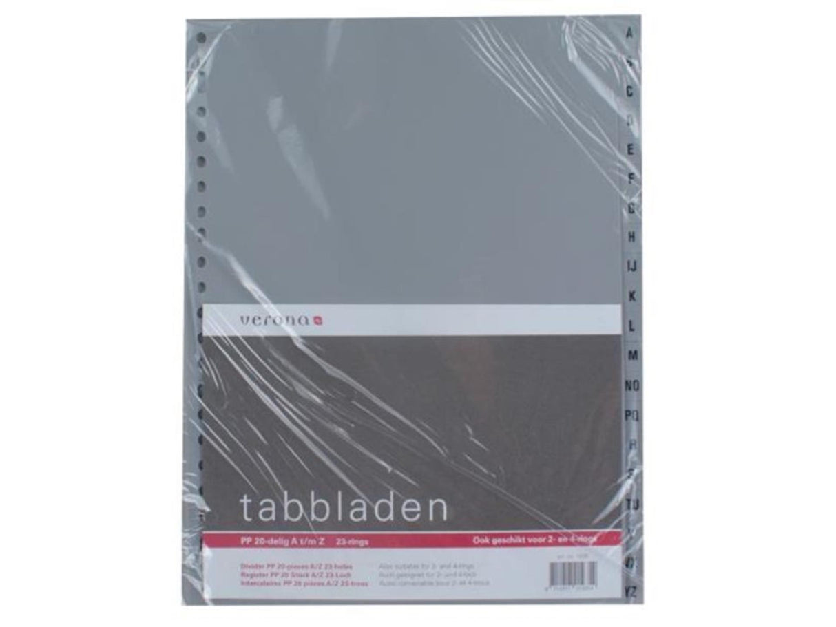 Verona tabbladen a4 23rings a-z 20 delig