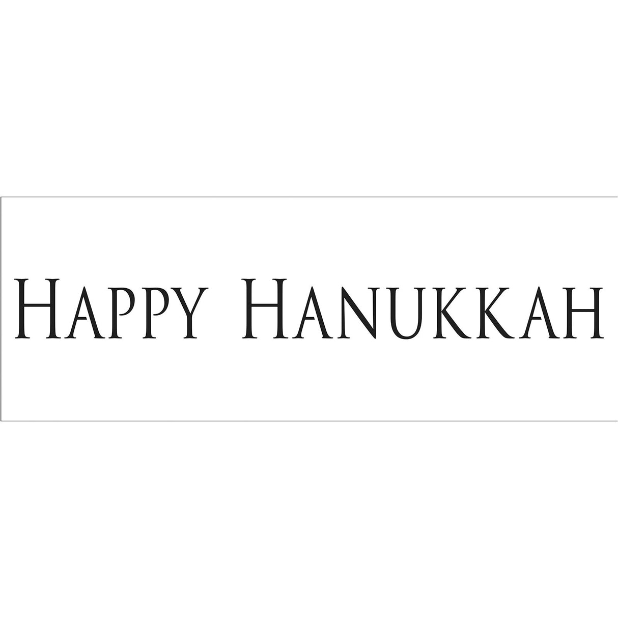 El taller del artesano • plantilla de borde rústico 41,91x15,2 cm feliz hanukkah