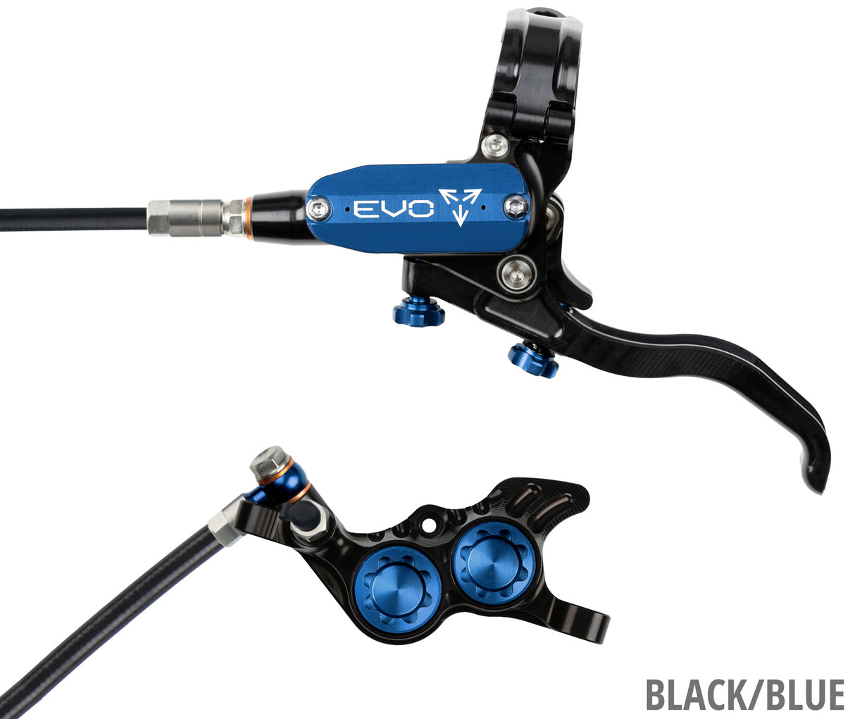 Hope evo gr4 disc brake - lever left | silver orange