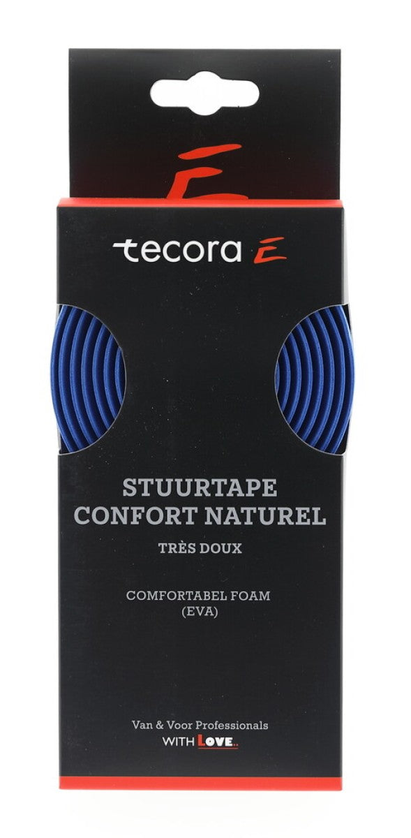 Tecora e handlebar tape comfort naturel, ø2,5x30mm, 1.8m, blue