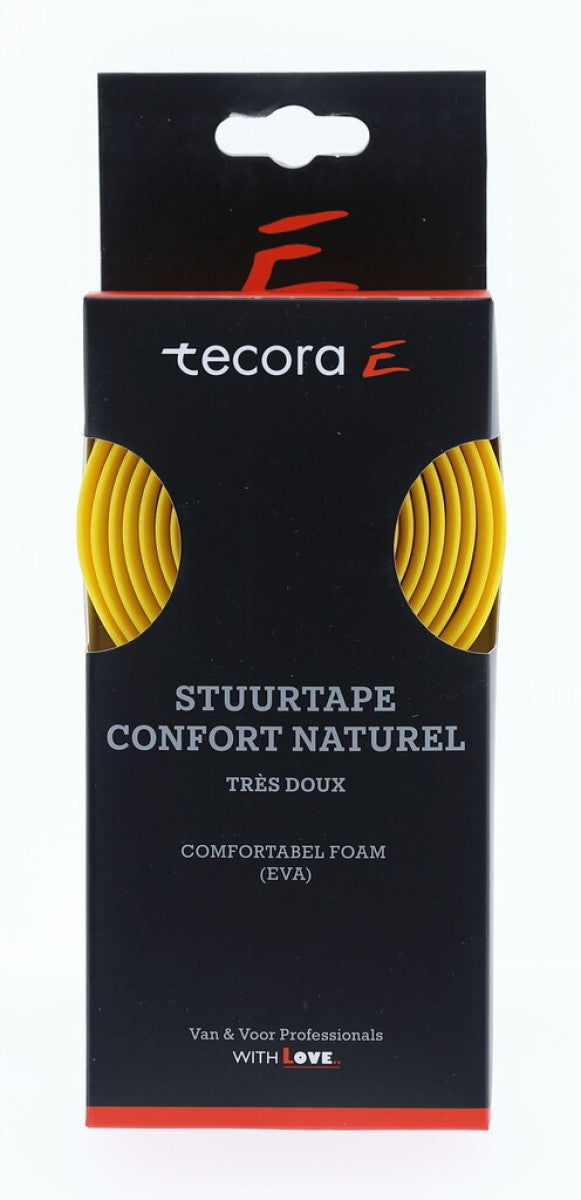 Tecora e stuurlint confort naturel, ø2,5x30mm, 1.8m, geel