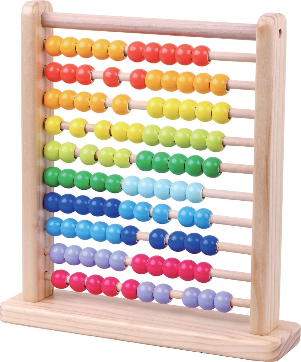 Van der Doelen wooden counting frame 10 x 10 beads