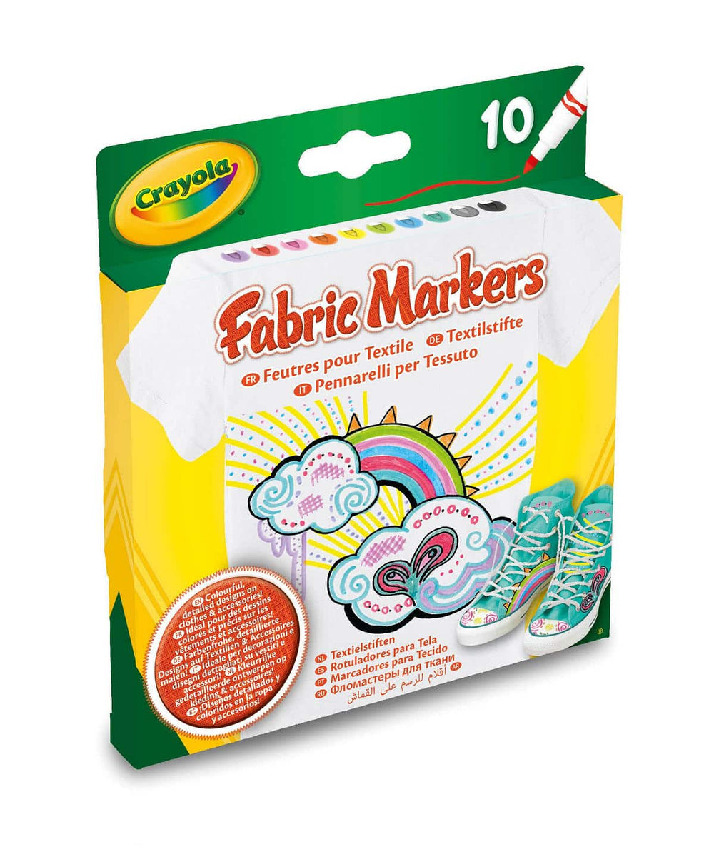 Crayola - 10 fabric markers