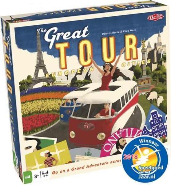 Taktisches Spiel Die großartige Tour fährt mit dem Bus mit einem Abenteuer in Europa