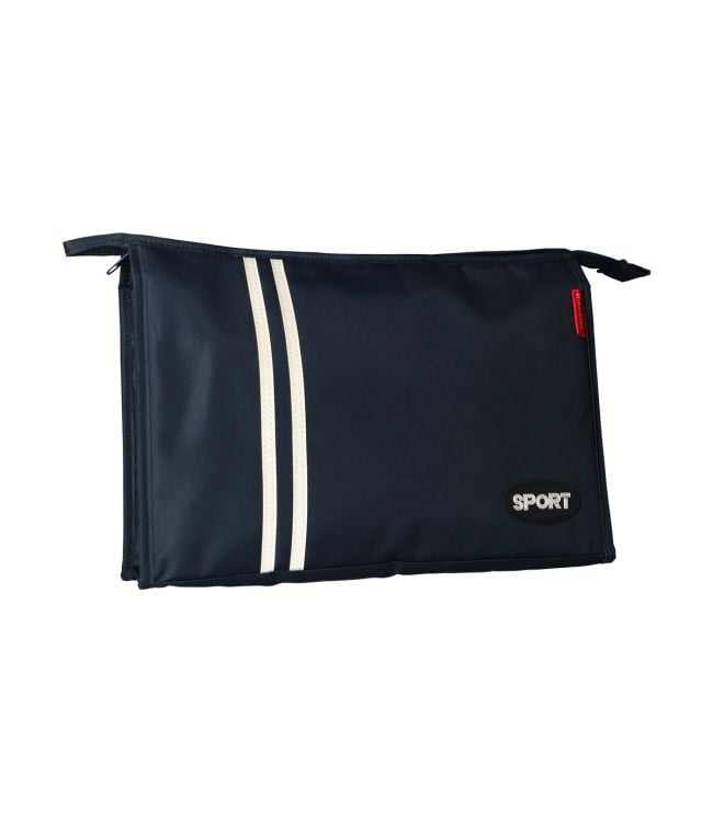 Traveler Toilet Bag Sport Stripes Dark Blue 30 cm x 19,5 cm