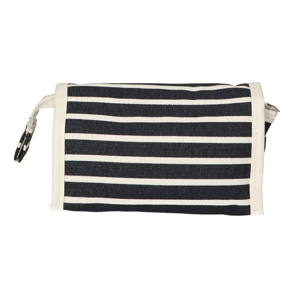 Sac miroir traveller rayure bleu sport classique 16,5x11cm