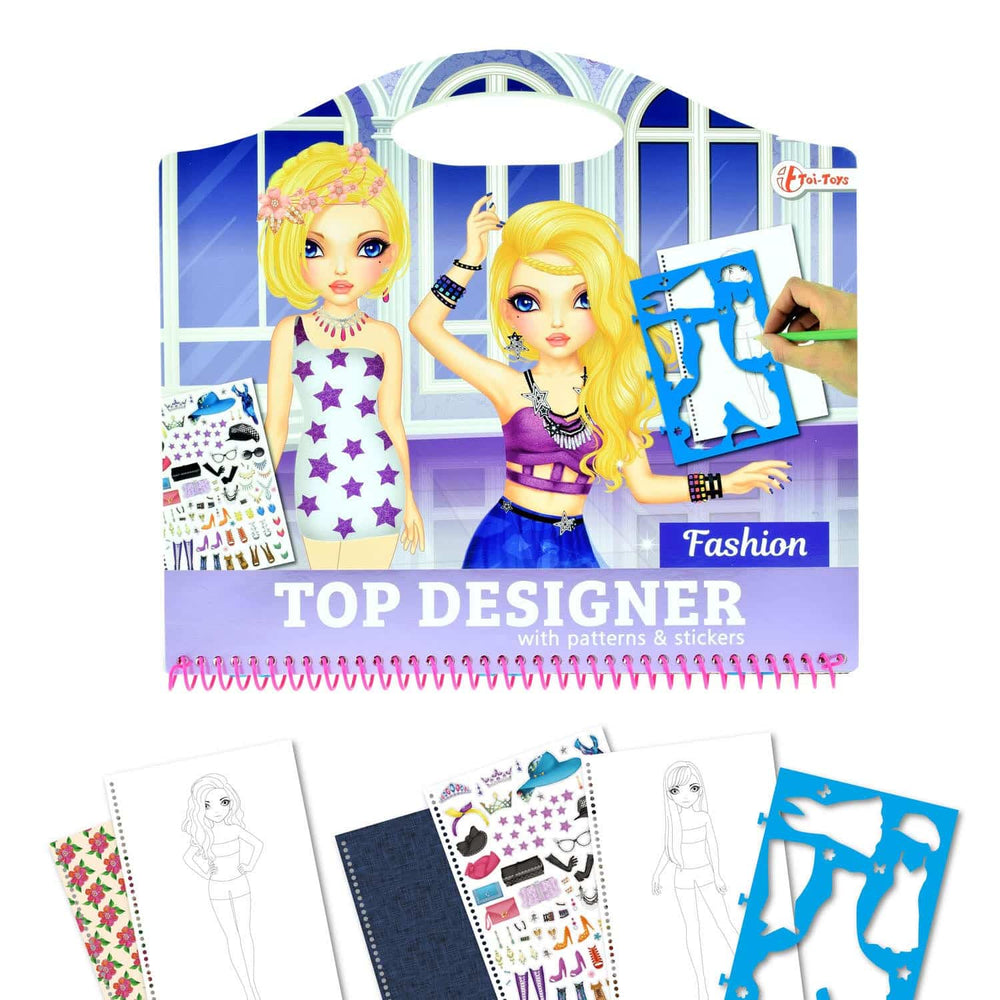 Fashion Sketchbook with Stickers and Stencils
