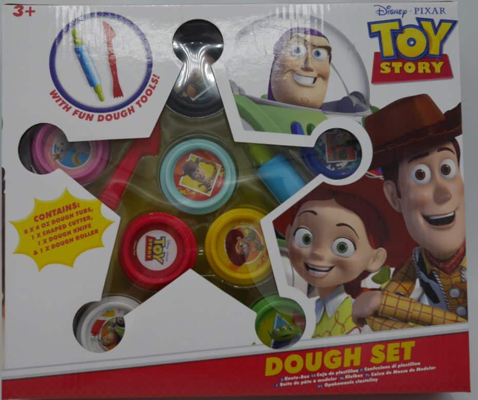 Jonotoys Toy Story Clay set con 8 frascos de arcilla y cuchillo con rodillo