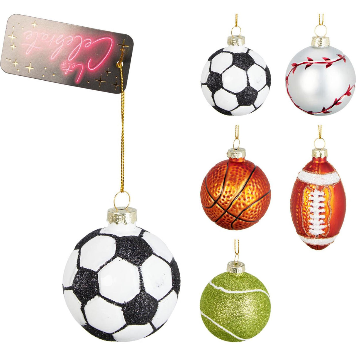 Hanger sportballen 6cm display a 10st