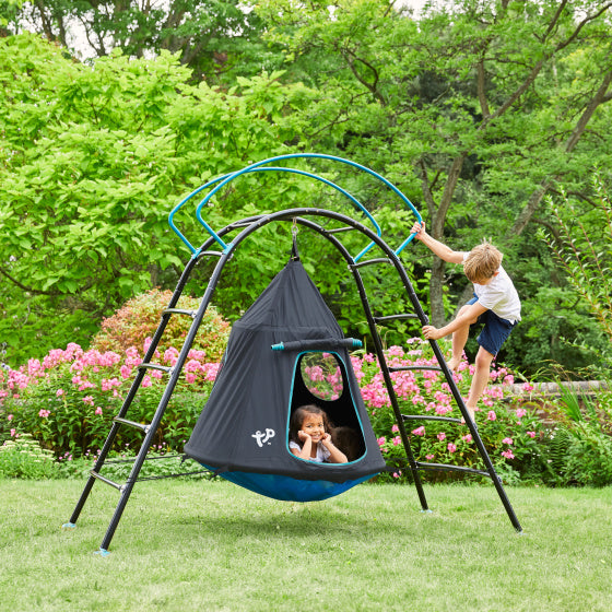 TP Toys UFO Klimrek mit Nest Swing für Schwarzblau im Freien