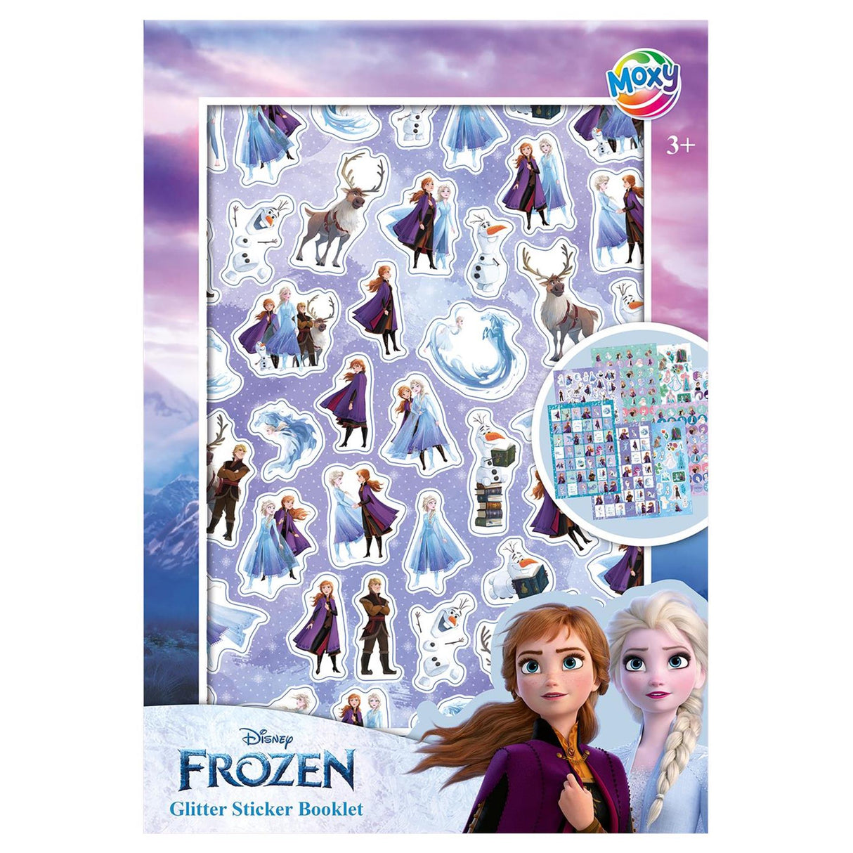 Creative craft group moxy frozen glitter sticker book - a5