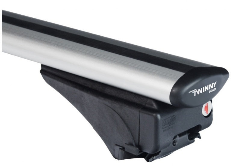 Dachregal Set Fly Bar 100 kg 124 cm Aluminium Silber