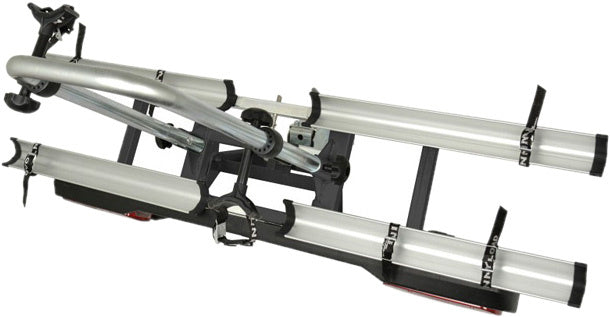 Twinny Load Bicycle portador Base de transportista de 127 cm de plata negro