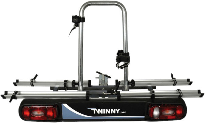 Twinny Load Bicycle portador Base de transportista de 127 cm de plata negro