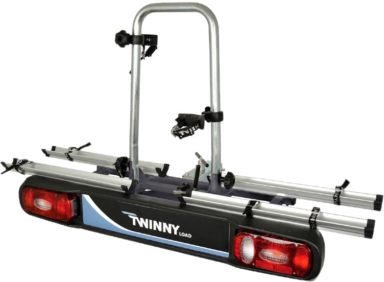 Twinny Load Bicycle portador Base de transportista de 127 cm de plata negro