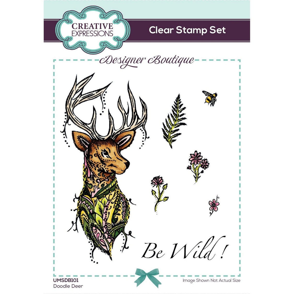 Creative expressions • designer boutique clear stamp set doodle deer 15,24x10,16cm