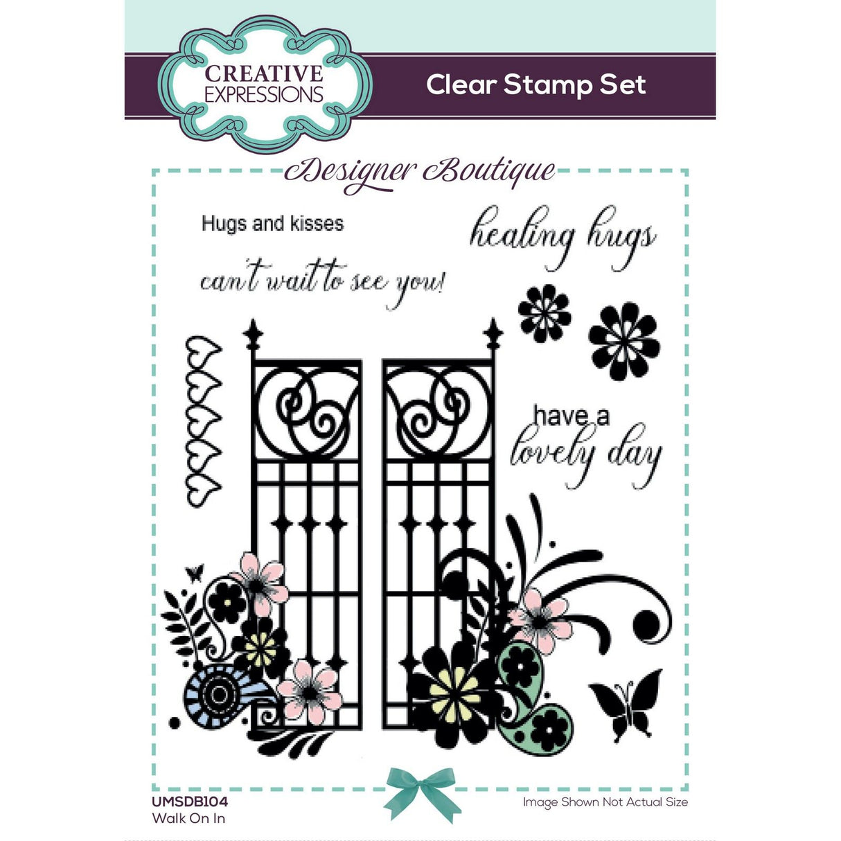Creative expressions • designer boutique clear stamp set walk on in 15,2x10,16cm