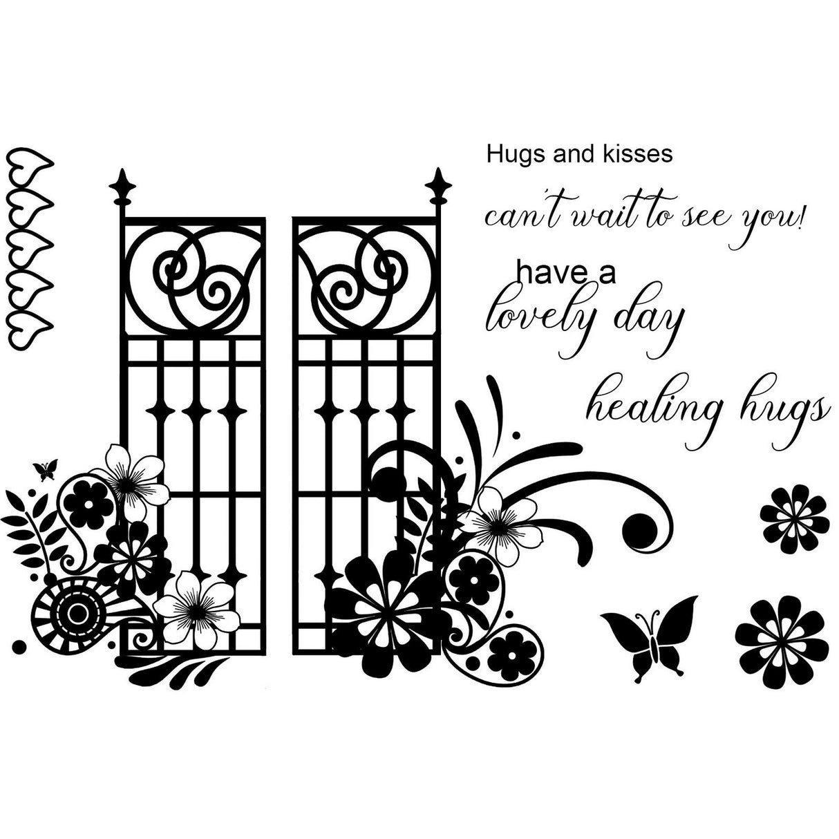 Creative expressions • designer boutique clear stamp set walk on in 15,2x10,16cm