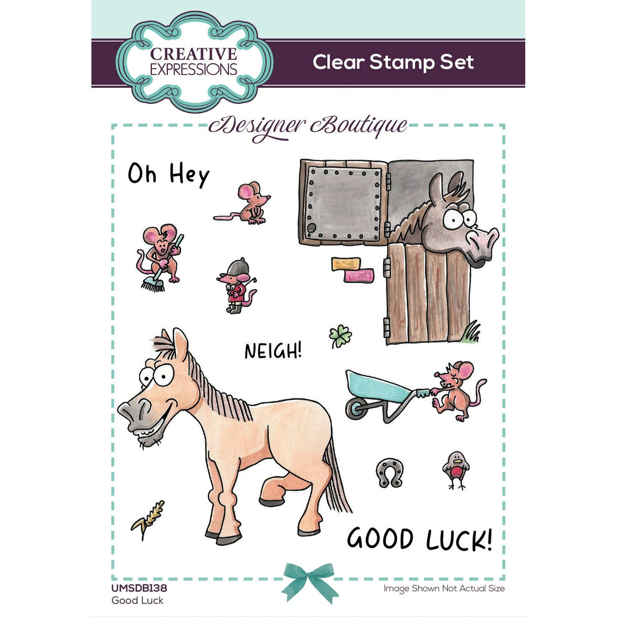 The paper boutique creative expressions • designer boutique clear stamp set good luck
