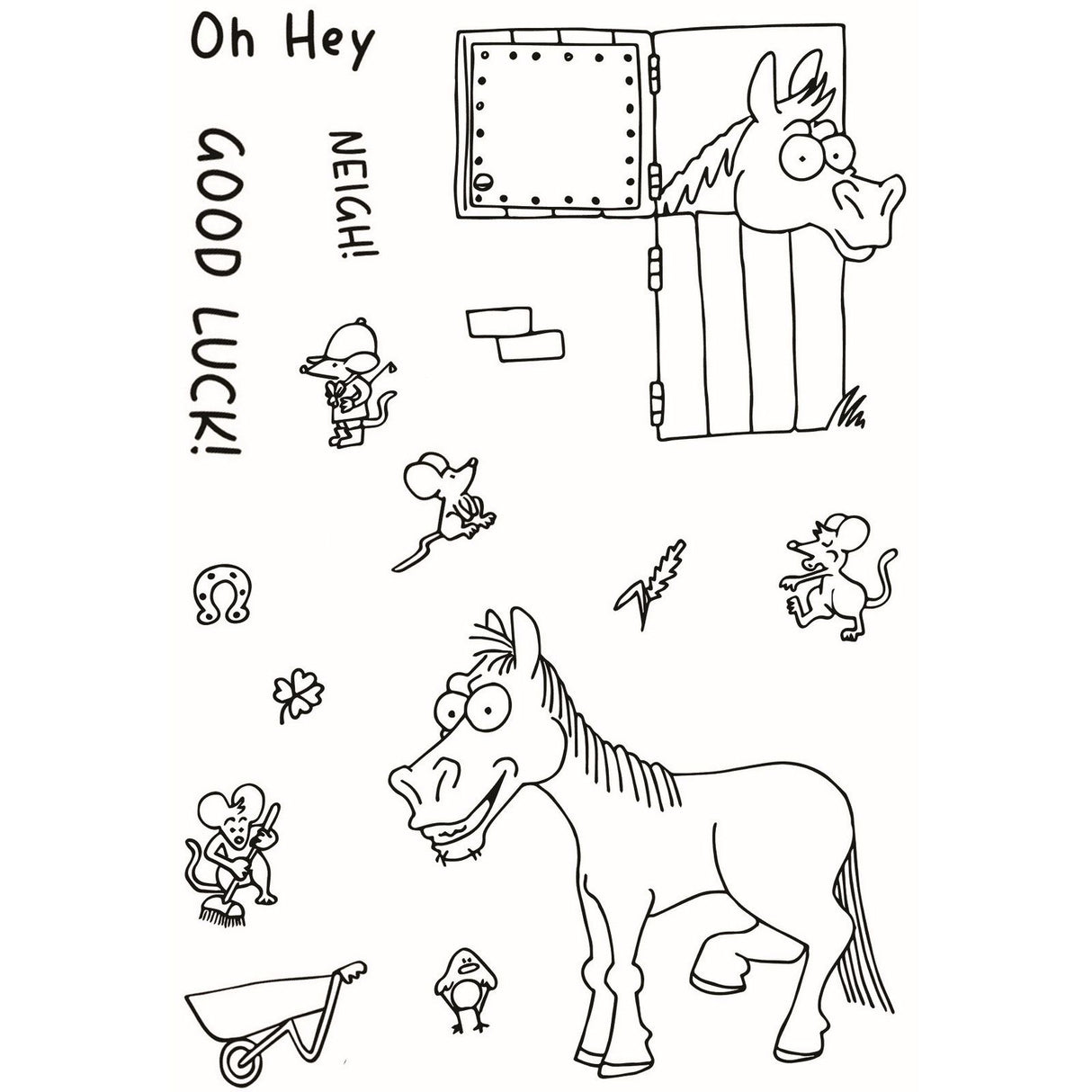 The paper boutique creative expressions • designer boutique clear stamp set good luck