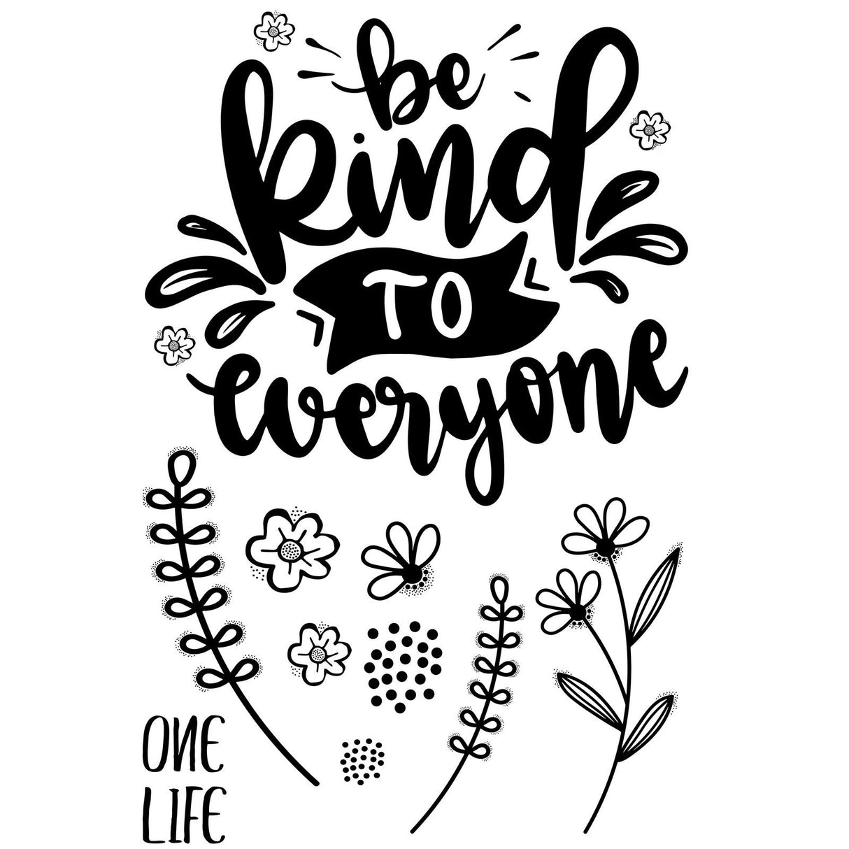 Creative expressions • designer boutique clear stempels be kind