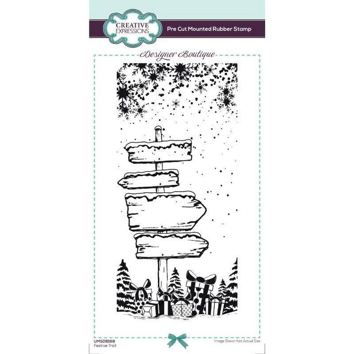 Creative expressions • designer boutique pre cut stamp festive trail 10,16x20,8cm