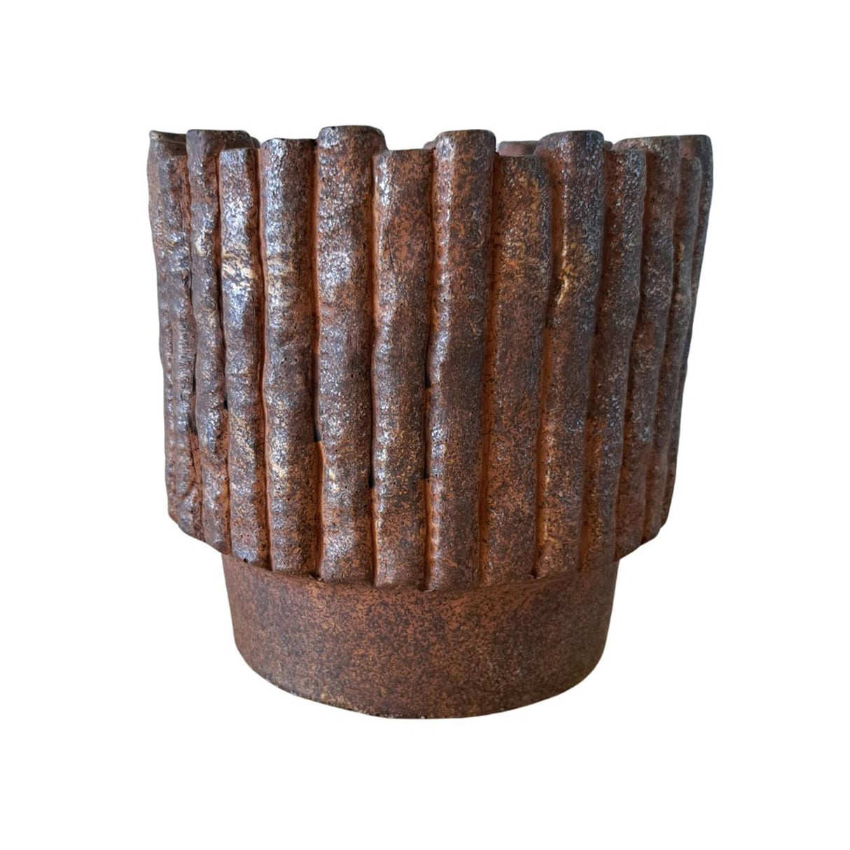 Ptmd bloempot elza bruin 18x18x17cm
