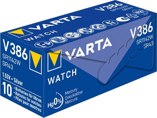 Varta 386 SR42 10 pezzi in una scatola