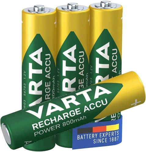 Batteria Mini Penlite ricaricabile VARTA AAA 800 MAH NIMH 1.2V 4 pezzi sulla mappa