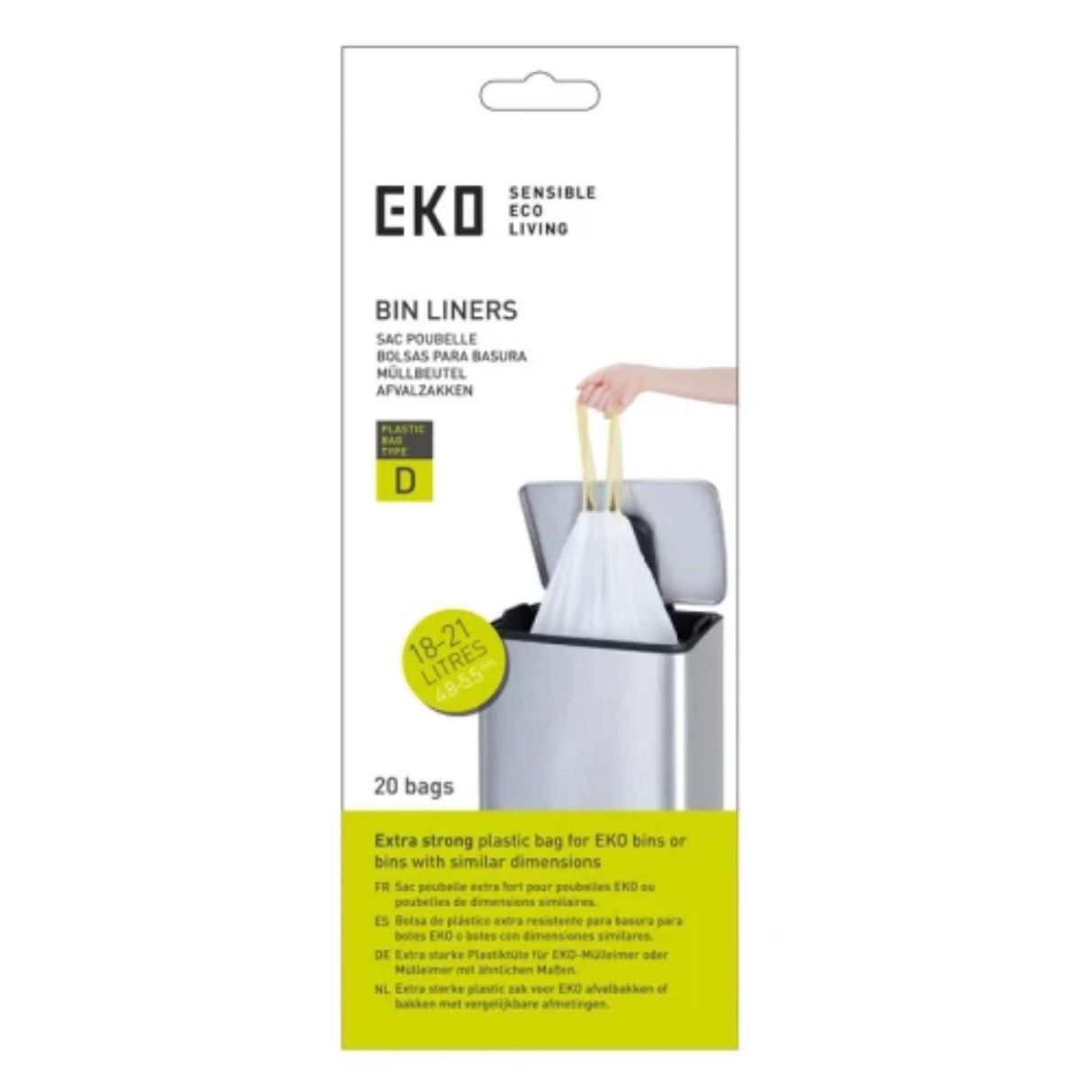 Bolsa de basura Eko tipo d 18-21 litros