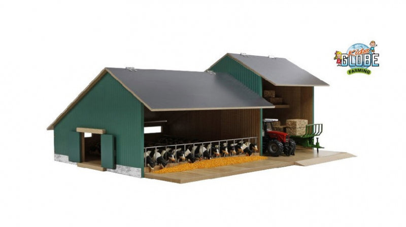 Kids Globe Globe Stall med landbrukslås 1:32