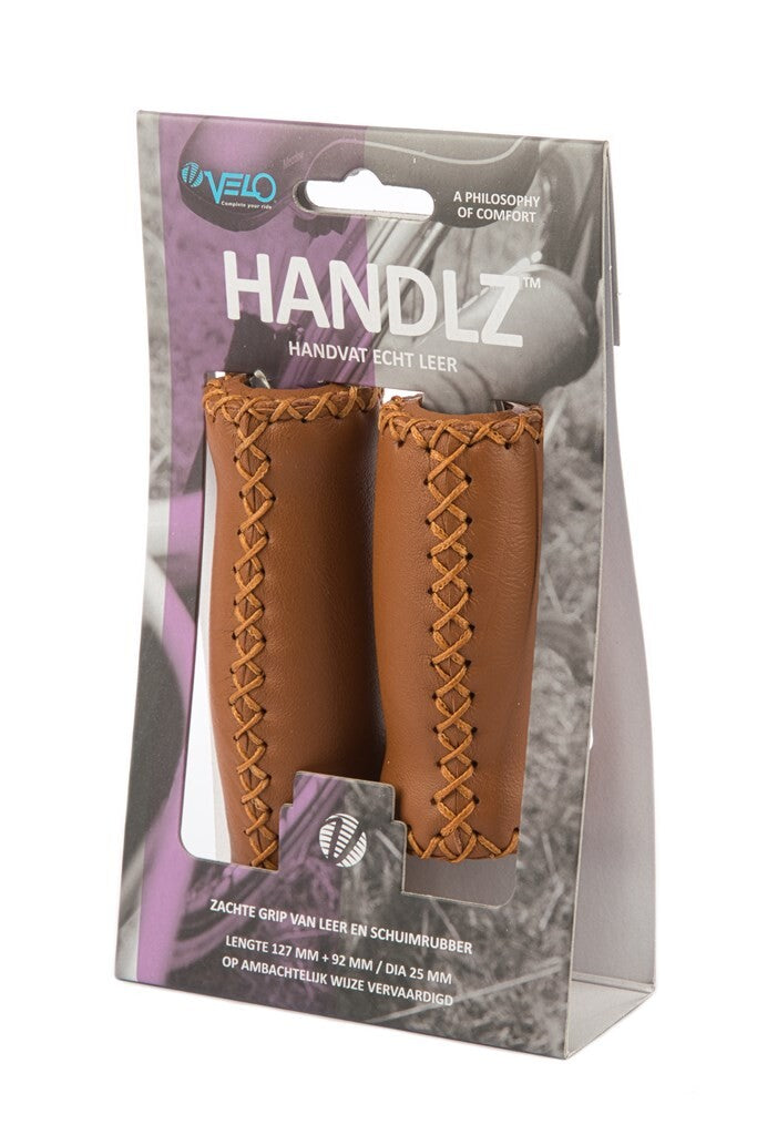 Velo Handle Leather 92 127mm Brown - Genuine Leather