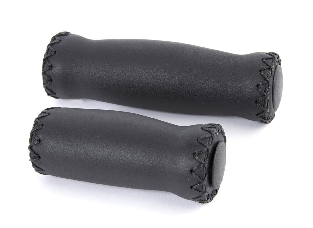 Skórzana rękojeść Velo 92 127 mm czarna (para)