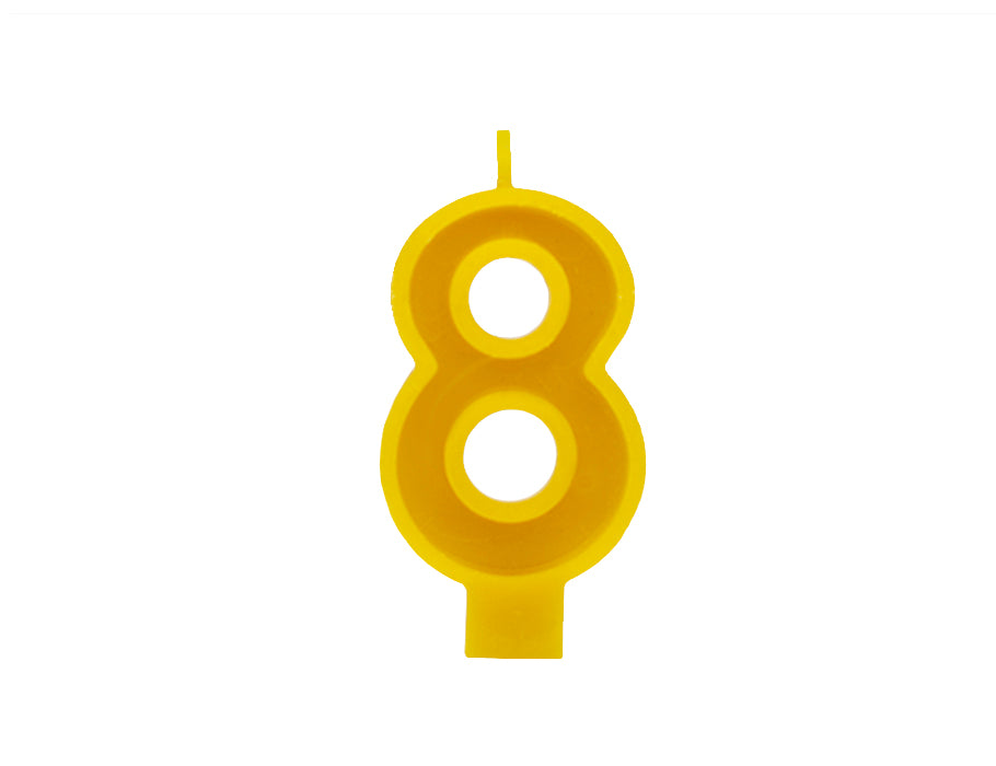 Kalina birthday candle - number 8