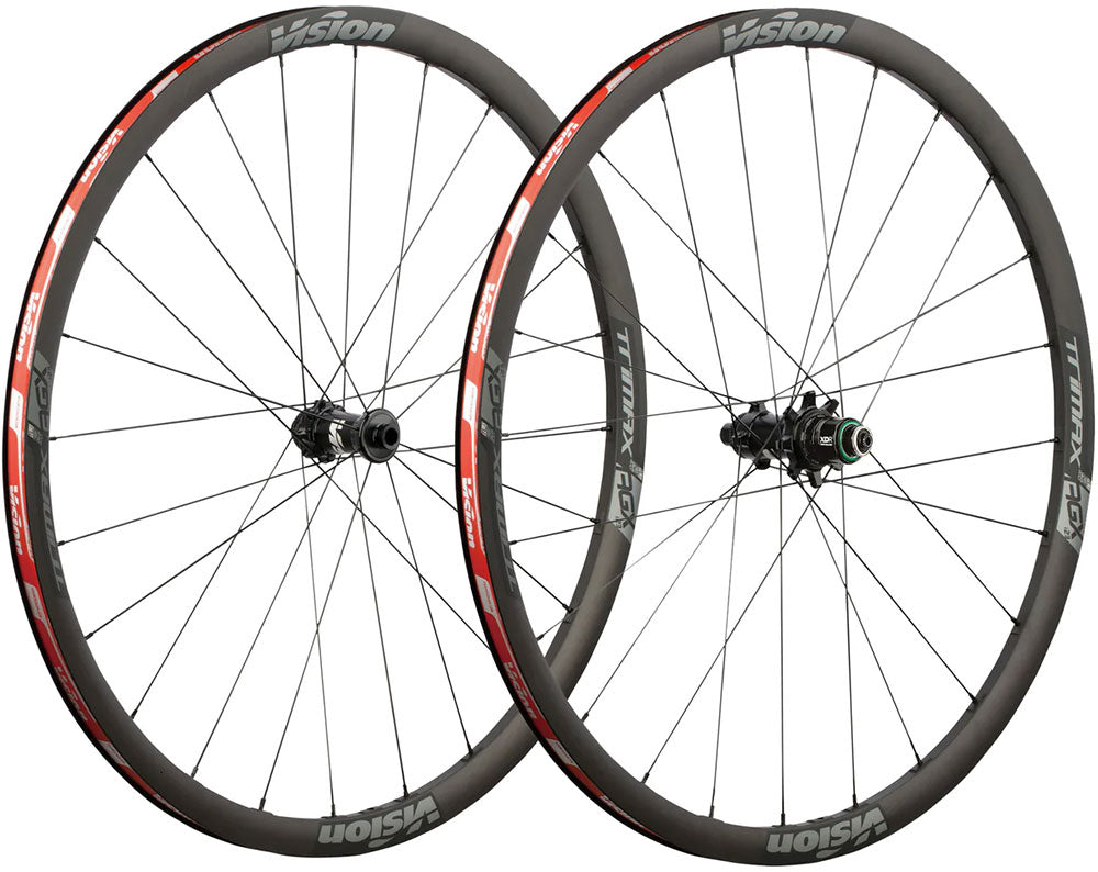 Vision trimax aero gravel i23 disc clincher tlr wheelset