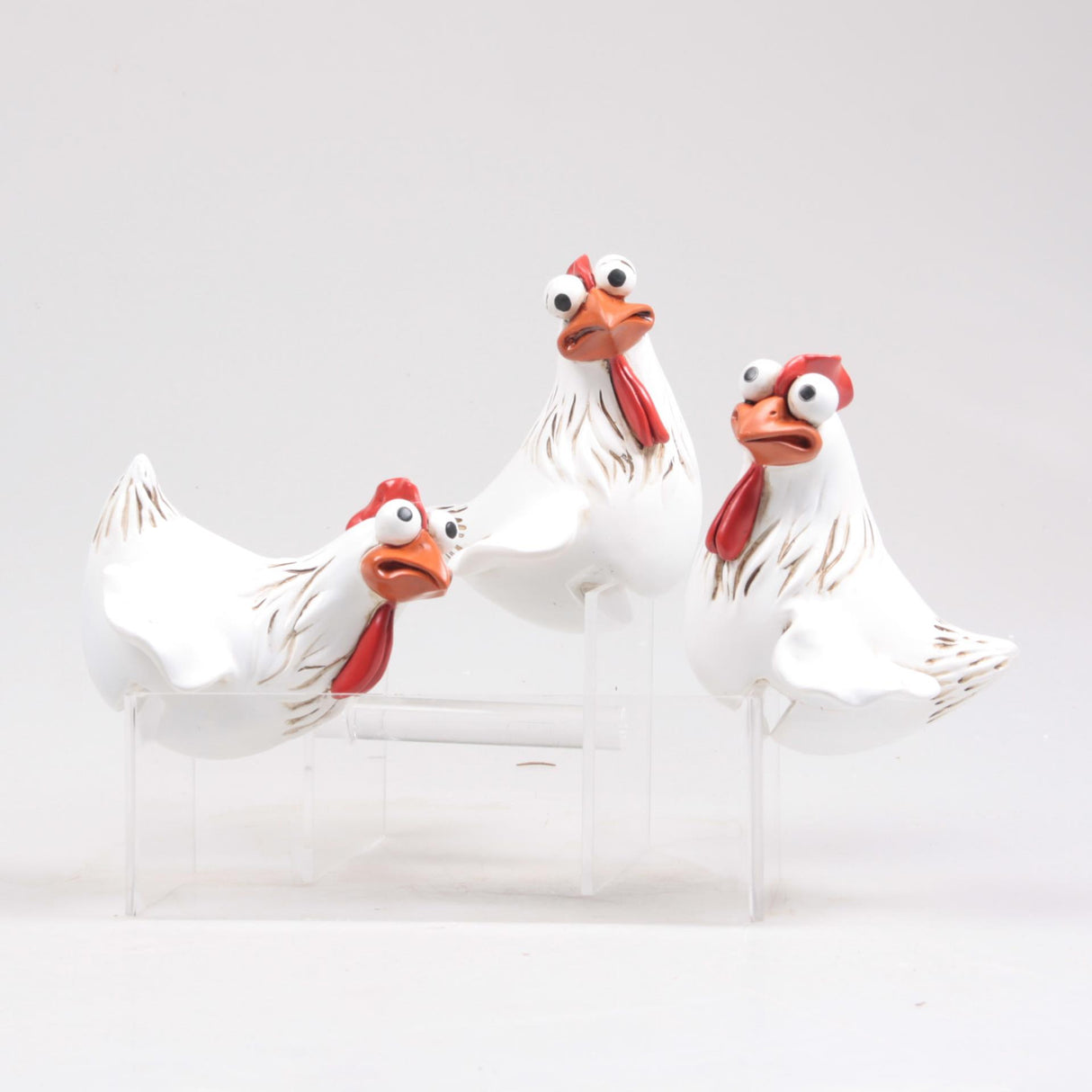 Season inspired decoration schutting kip frits 11x9x13cm