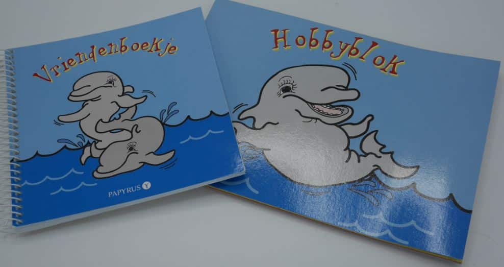 Van der Doelen friends book with hobby block colored paper