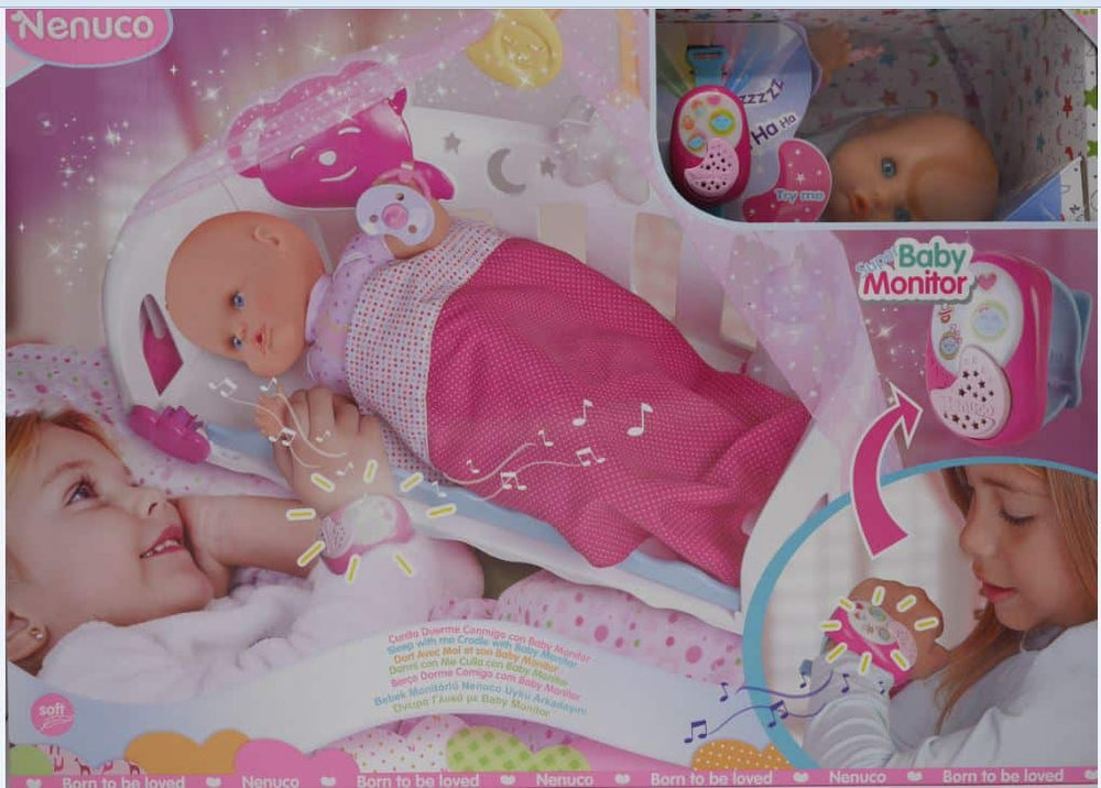 Famosa nenuco slaap met mij nenuco met baby monitor, baby pop bedje
