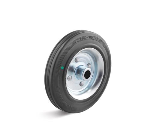 Los wiel rubber ø80 stalen kern