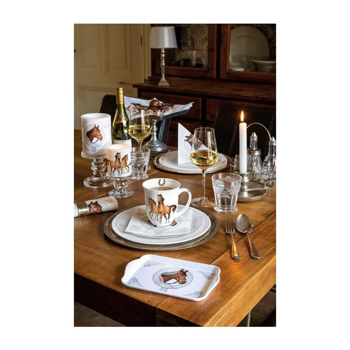 Ambiente kaars klein wild horses