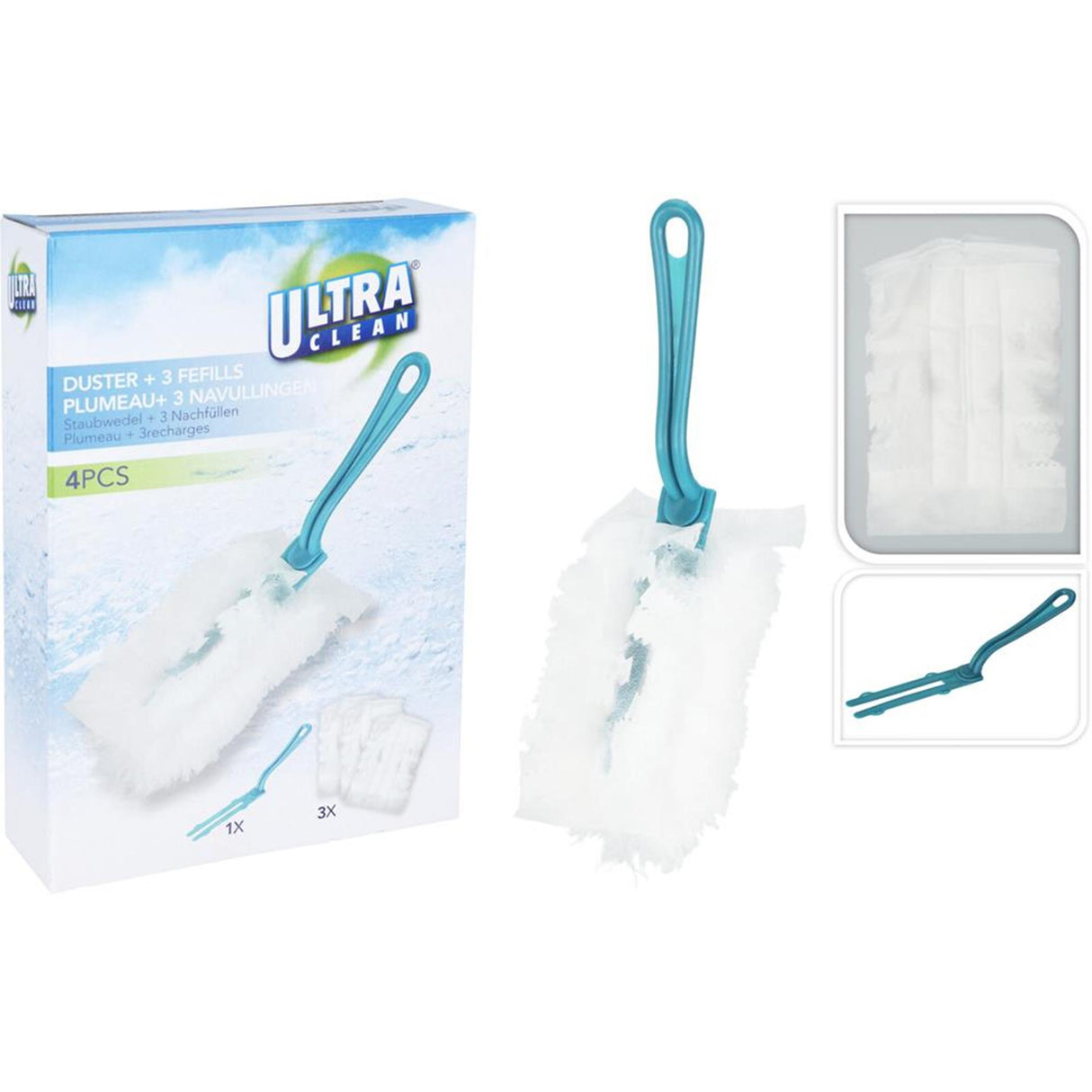 Ultra clean plumeau met navulling 3 stuks