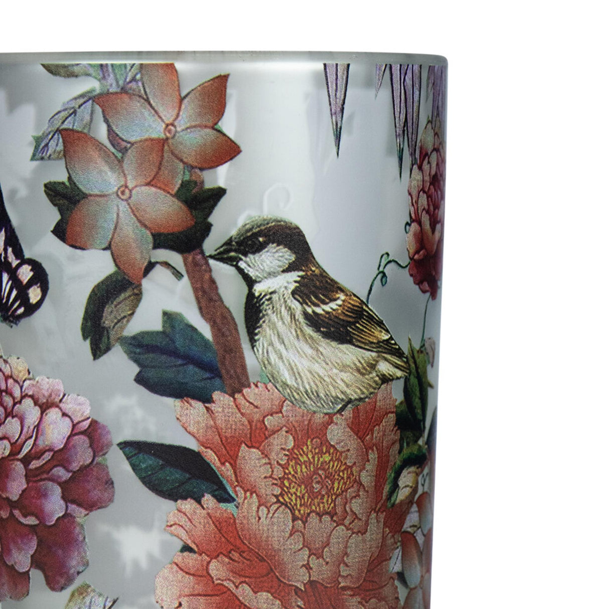 Cosydecor windlicht fleury vlinder small ø7,3xh8cm