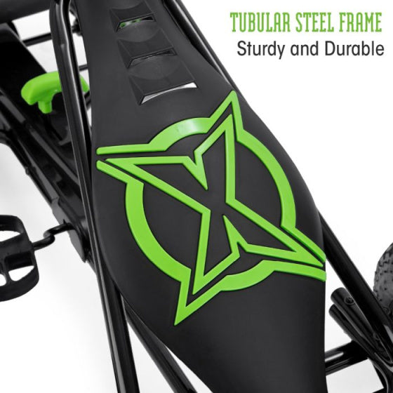 Xootz Viper Go Kart Skelter Junior Zwart Groen