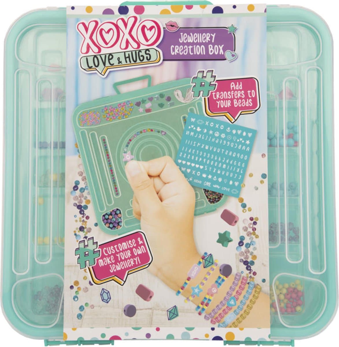 Otto Simon xoxo love and hugs, jewelry creation box with stickers to make everything even more fun