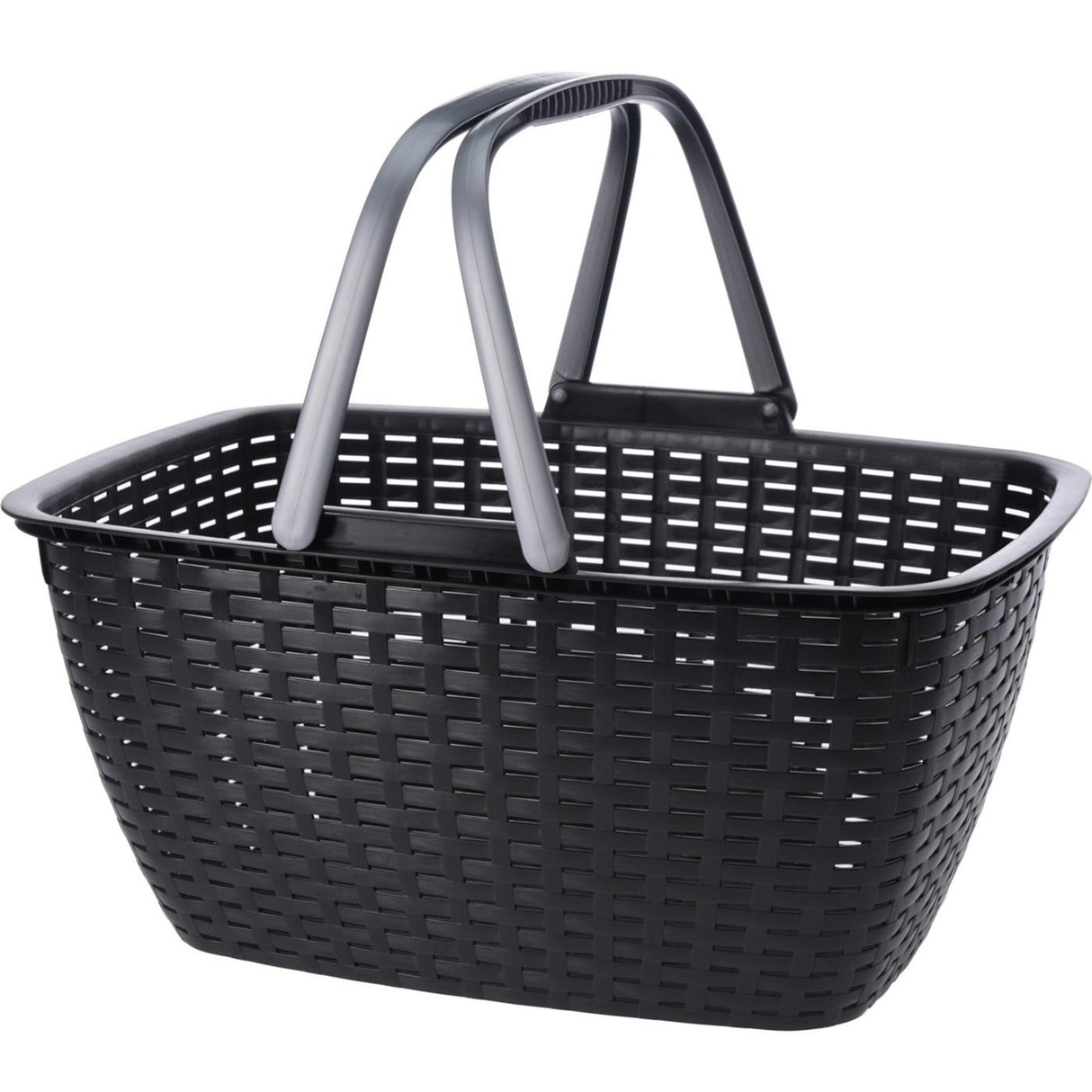 Einkaufskorb mit Griffen Anthrazit